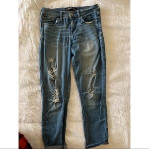 Express distressed jeggings- size 26